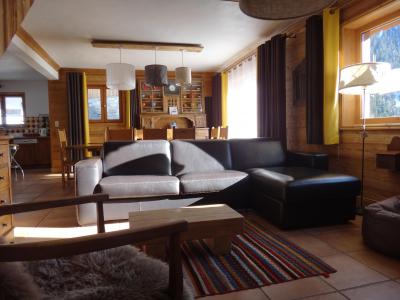 Holiday in mountain resort Chalet la Sauvire - Champagny-en-Vanoise - Living area
