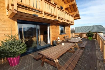 Rent in ski resort Chalet le Cocoon - La Toussuire - Summer outside