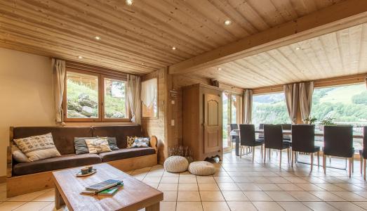 Holiday in mountain resort 7 room duplex chalet 14 people - Chalet le Marjency - Le Grand Bornand - Living room