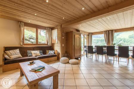 Vakantie in de bergen Chalet duplex 7 kamers 14 personen - Chalet le Marjency - Le Grand Bornand - Woonkamer