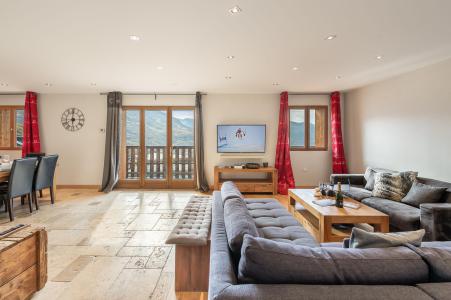 Urlaub in den Bergen 4-Zimmer-Appartment für 6 Personen (ROCHER DE LISA) - Chalet le Rocher - Val Thorens - Wohnzimmer