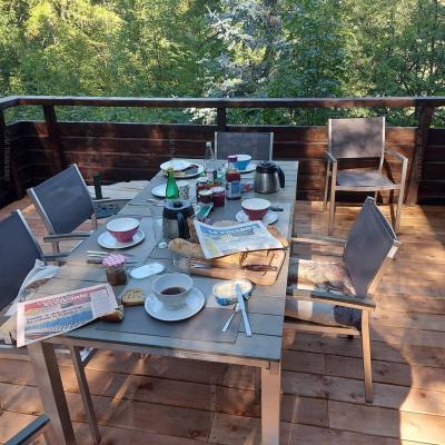 Vakantie in de bergen Chalet duplex 4 kamers 11 personen (CHANDE) - Chalet les Chandelles - Les Orres - Terras
