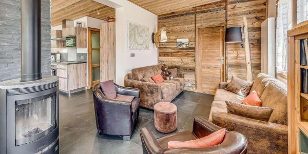 Holiday in mountain resort 5 room chalet 10 people (CH) - Chalet les Lauzes - Champagny-en-Vanoise - Living room