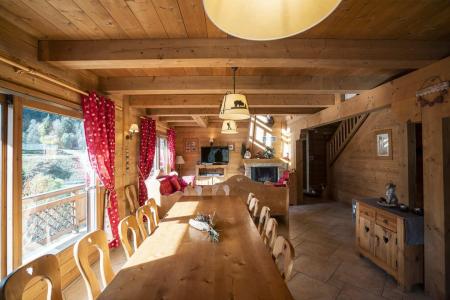 Holiday in mountain resort 6 room duplex chalet 15 people - Chalet Les Noisetiers - Châtel - Dining area