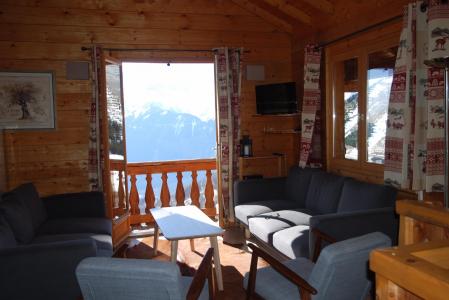 Vakantie in de bergen Chalet les Sapins - Alpe d'Huez - Woonkamer