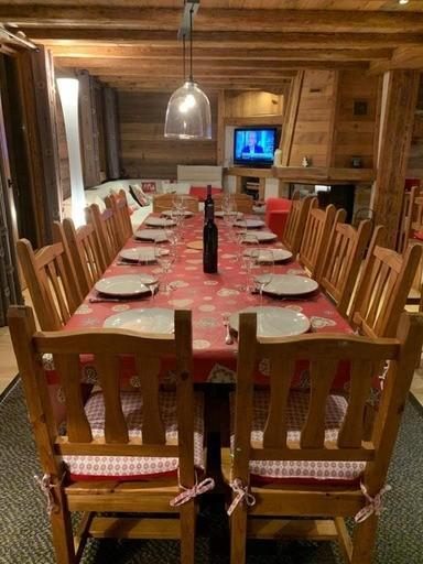 Holiday in mountain resort 7 room triplex chalet 12 people - Chalet les Tournesols 3 - Châtel - Dining area