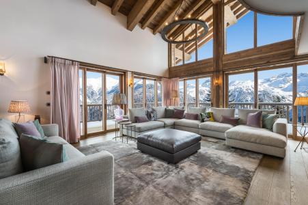 Holiday in mountain resort 6 room chalet 10 people - Chalet Libellule - Courchevel - Living room