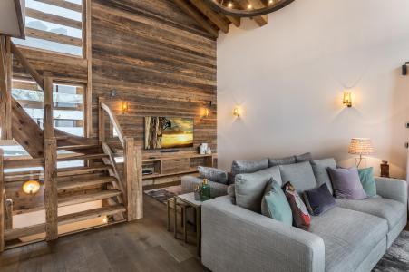 Holiday in mountain resort 6 room chalet 10 people - Chalet Libellule - Courchevel - Living room