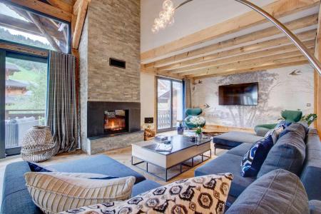 Urlaub in den Bergen 6 Zimmer Maisonettewohnung für 12 Personen (Ferme de Colline) - Chalet Little - Morzine - Wohnzimmer