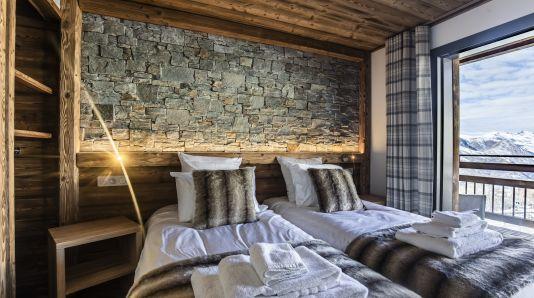 Urlaub in den Bergen 6 Zimmer Maisonettewohnung für 10 Personen (5) - Chalet Lodge PureValley - Les Menuires - Schlafzimmer