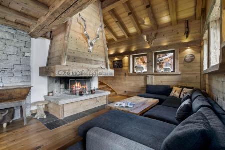 Vakantie in de bergen Chalet triplex 6 kamers 11 personen - Chalet Mont Caprice - Saint Gervais - Woonkamer