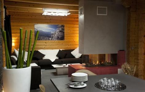 Holiday in mountain resort Chalet Mont Soleil - La Plagne - Bed-settee