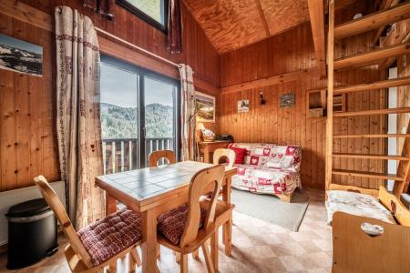 Holiday in mountain resort Semi-detached 2 room chalet 6 people - Chalet Moudon - Les Gets - Living room