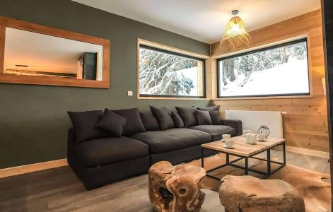 Holiday in mountain resort Chalet Natural Lodge - La Plagne - Living room