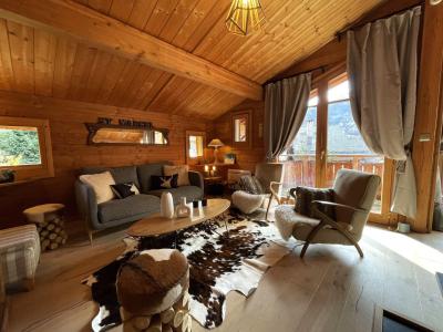 Vakantie in de bergen Chalet triplex 5 kamers 8 personen - Chalet Nubuck - Saint Martin de Belleville - Woonkamer