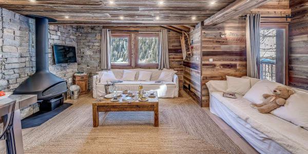 Urlaub in den Bergen Doppelchalethälfte 7 Zimmer für 12 Personen (CH) - Chalet Paradis Blanc - Tignes - Wohnzimmer