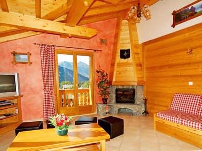 Holiday in mountain resort Chalet Paradis de St Martin - Saint Martin de Belleville - Fireplace