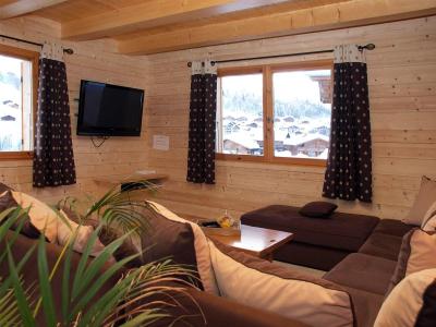 Urlaub in den Bergen 6 Zimmer Chalet für 12 Personen - Chalet Perle des Neiges - Le Grand Bornand - Wohnzimmer