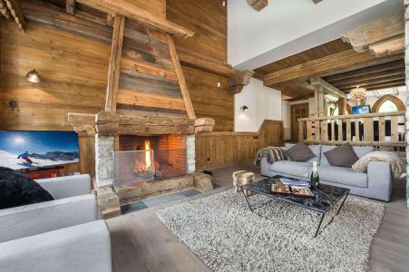 Vakantie in de bergen Chalet quadriplex 6 kamers 10 personen - Chalet Petit Yéti - Val d'Isère - Woonkamer