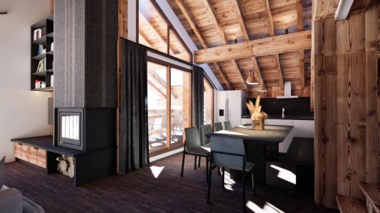 Vacances en montagne Appartement 4 pièces mezzanine 8 personnes - Chalet Plein Sud - Saint Martin de Belleville - Séjour