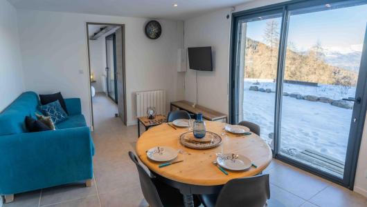 Urlaub in den Bergen 2-Zimmer-Holzhütte für 6 Personen (7) - Chalet Pramouton - Les Orres - Wohnzimmer