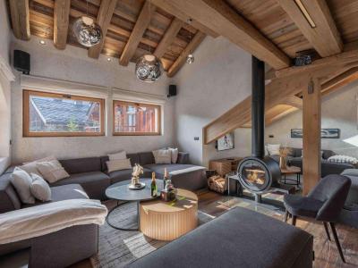 Urlaub in den Bergen 6 Zimmer Chalet für 14 Personen (REVEDEMARMOTTES) - Chalet Rêve de Marmottes - Méribel - Wohnzimmer