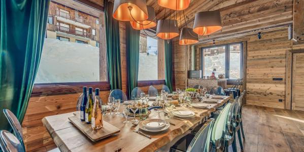 Holiday in mountain resort 10 room duplex chalet 15 people - Chalet Riva - La Plagne - Table