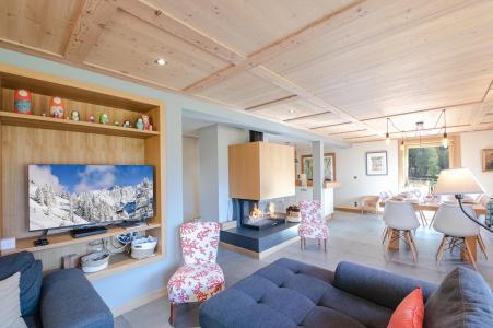Holiday in mountain resort 6 room triplex chalet 10 people (SIXTINE) - Chalet Sixtine - Chamonix - Living room
