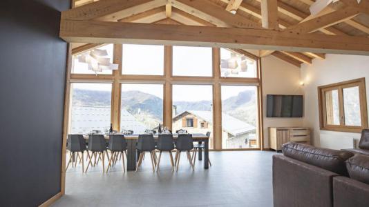 Vakantie in de bergen Chalet Villarabout - Saint Martin de Belleville - Woonkamer