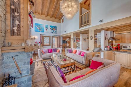 Vakantie in de bergen Chalet 7 kamers 12 personen (CH) - Chalet Zanskar - Tignes - Woonkamer