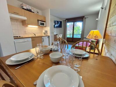 Vakantie in de bergen Appartement 2 kamers 4 personen (B8H) - Chalets des Evettes - Flumet - Woonkamer