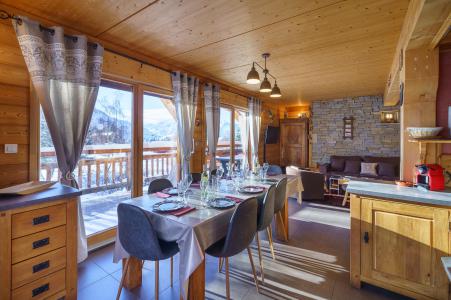 Vacanze in montagna Chalet su 3 piani 5 stanze per 8 persone (Rébèque) - Chalets Les Balcons du Golf - Alpe d'Huez - Sala da pranzo