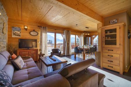 Wakacje w górach Domek górski triplex 5 pokojowy  dla 8 osób (Friandise) - Chalets Les Balcons du Golf - Alpe d'Huez - Ławką