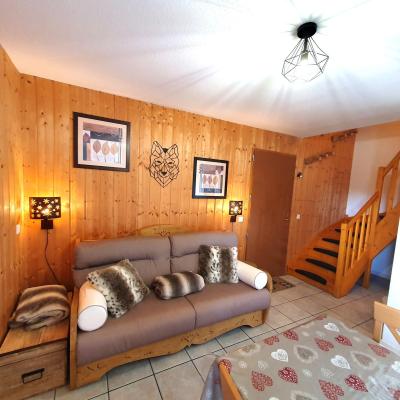 Urlaub in den Bergen Benachbartes Duplex Haus 3 Zimmer 7 Menschen (38) - Chalets Les Flocons du Soleil - La Joue du Loup - Wohnzimmer