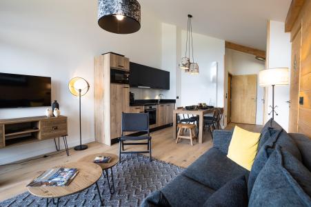 Holiday in mountain resort 2 room apartment cabin 6 people (Premium) - Daddy Pool Terresens Les Roches Blanches - Combloux - Living room