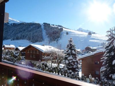 Holiday in mountain resort 2 room apartment sleeping corner 5 people (05) - Domanial A - La Clusaz - Balcony