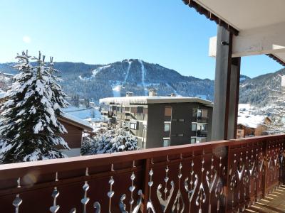 Holiday in mountain resort 2 room apartment sleeping corner 5 people (05) - Domanial A - La Clusaz - Balcony