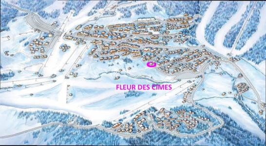 Vakantie in de bergen FLEUR DES CIMES - Les Saisies - Kaart