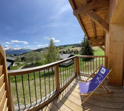 Holiday in mountain resort Semi-detached 3 room chalet 6 people (002) - FLEUR DES CIMES - Les Saisies - Balcony