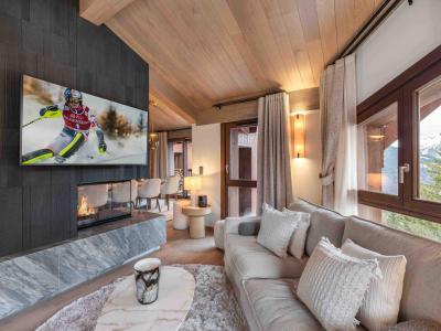 Vakantie in de bergen Chalet 7 kamers 12 personen - GOYARD - Courchevel - Woonkamer