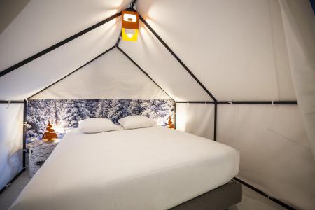 Holiday in mountain resort Bedroom for 1-2 people (TENTE) - Hôtel Base Camp Lodge - Les Arcs - Double bed