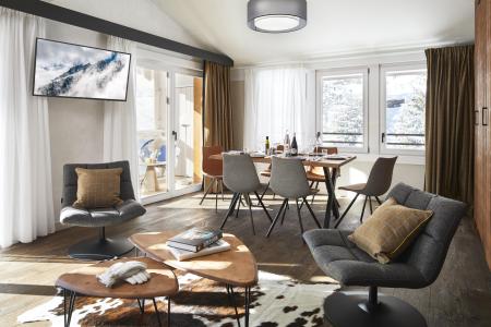 Urlaub in den Bergen Suite für 4 Personen (Coup de Coeur) - Hôtel Écrin Blanc - Courchevel - Kleines Wohnzimmer