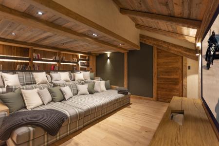 Vacances en montagne Chalet triplex 8 pièces 16 personnes - Hôtel l'Armancette - Saint Gervais - Salle de cinéma