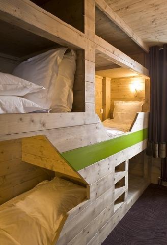 Каникулы в горах Hôtel Ormelune - Val d'Isère - Двухъярусные кровати