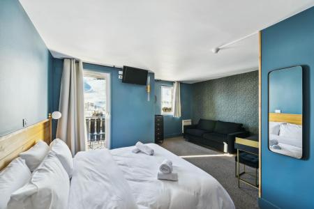 Vacances en montagne Chambre 4 personnes avec vue et balcon - Hôtel Turan - Les 2 Alpes - Chambre