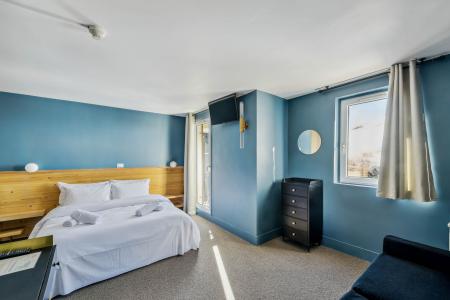 Vacances en montagne Chambre 4 personnes avec vue et balcon - Hôtel Turan - Les 2 Alpes - Chambre