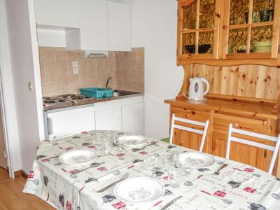 Vakantie in de bergen Appartement 1 kamers 4 personen (7) - L'Enclave I et J - Les Contamines-Montjoie - Woonkamer