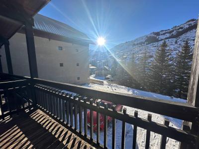 Holiday in mountain resort Studio sleeping corner 4 people - L'Hostellerie - Vars - Balcony