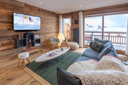 Vakantie in de bergen Appartement 3 kamers 6 personen (203) - L'Ourson - Alpe d'Huez - Woonkamer