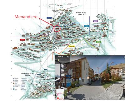 Vacanze in montagna La Ménandière - Alpe d'Huez - Mappa